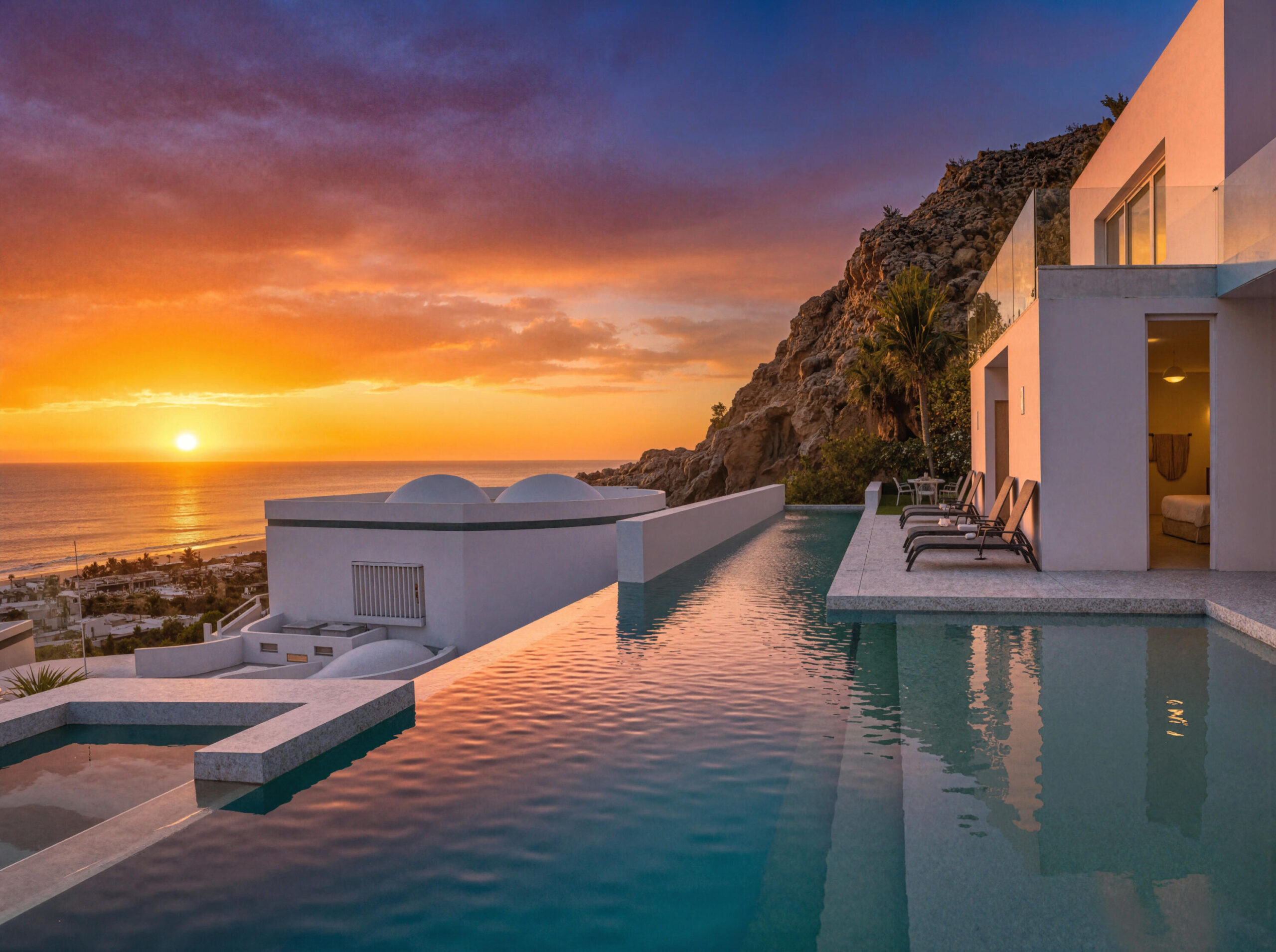 Cabo San Lucas Pedregal Csl Imagine living where every moment is framed by the endless blue of the Pacific. Wake to the scent of gardenias and plumeria drifting through lush private gardens. Spend your days beside your 70-foot infinity-edge pool, the water seeming to spill directly into the sea beyond.This is more than a home. It's a sanctuary. Here, sleek architectural lines and cool Italian marble create a gallery-like setting, while a stunning glass elevator lifts you through the heart of the house. From your desk, the ocean for sale