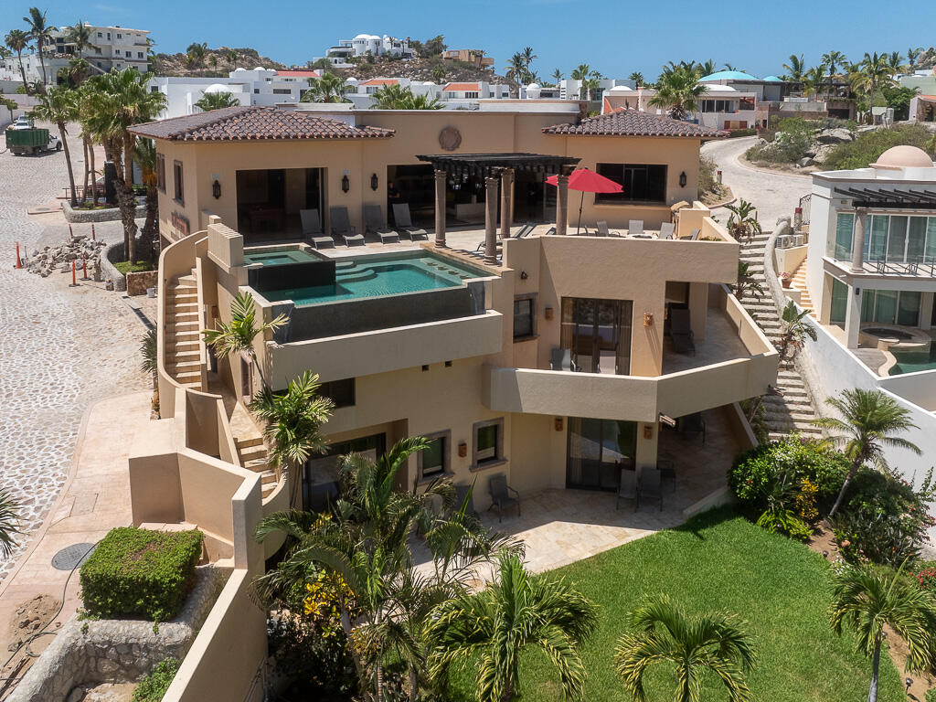 Cabo San Lucas Pedregal Csl Villa Descanso is a 9 bedroom 9 full bath, with 2 1/2 baths that is nestled into the private community of Pedregal overlooking the Pacific Ocean. This home has great outdoor space for entertaining, a beautiful garden, pool, large outdoor fireplace, oversized steam room and is just minutes away from downtown Cabo. Walk to the beach and enjoy a sunrise or sunset for sale