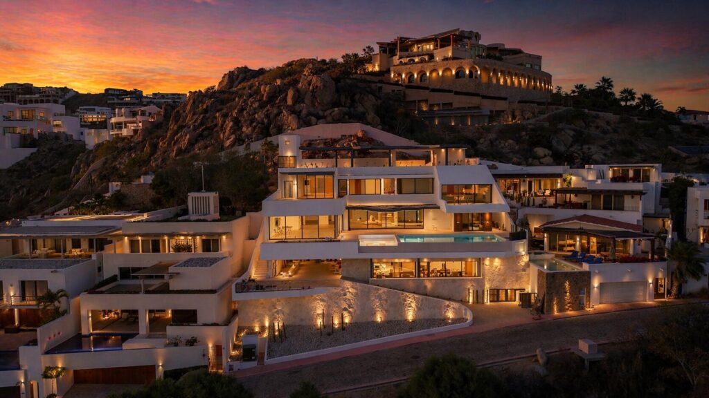 Cabo San Lucas Pedregal Csl Casa Agave presents a rare invitation to experience the raw beauty and vibrant life of the Pacific Ocean from a residence of contemporary distinction. Designed for those who seek both serene sanctuary and moments of shared delight, this seven-bedroom oceanfront home offers an unparalleled connection to the stunning Los Cabos coast.Imagine waking to the sound of waves, the horizon a canvas for breathtaking sunrises. At Casa Agave, the expansive living spaces seamlessly merge with the coastal landscape, offering uninterrupted – Lot 7 Camino Pacifico Alto Pedregal, Cabo San Lucas, BS