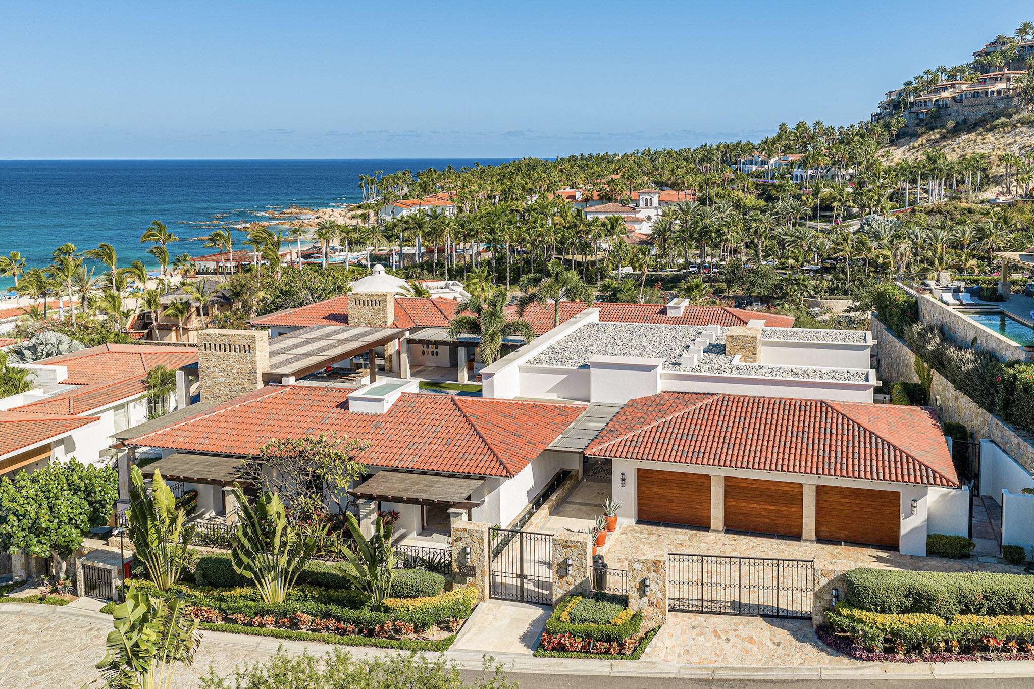 Cabo San Lucas Section 1- Las Colinas A true one-of-one, The Nivel Estate is a bold architectural statement where scale, craftsmanship, and innovation converge. Spanning 18,000 square feet of seamless indoor-outdoor living, the home has been featured in Architectural Digest and The Wall Street Journal. Perched atop Querencia Golf and Beach Club, it commands sweeping 270-degree for sale