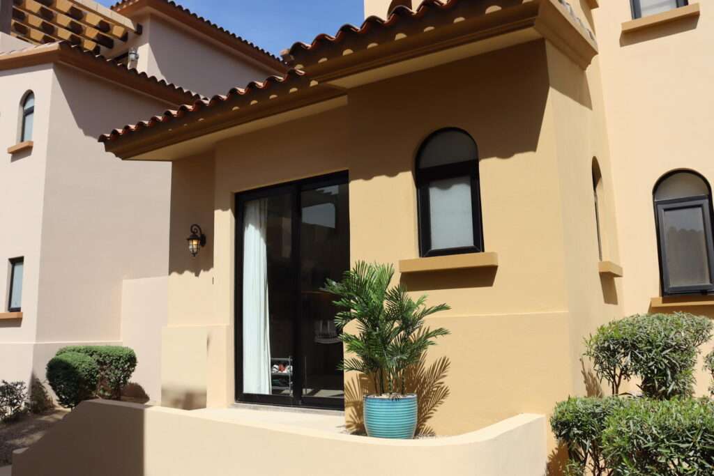 Cabo San Lucas Mavila This studio apartment in the Pueblito section of Mavila at Quivira is the best entry level property in the exclusive gate golf community of Quivira Los Cabos. A charming single room suite with full en-suite and refined kitchenette complete with 4 burner induction range, stainless vent hood, microwave, and refrigerator with freezer. The large sliding front door opens onto a raised entrance platform facing west which receives nice afternoon sun allowing for a light airy feel. Openable windows in both the bath and bed area allow for more light and cross breeze to cool the unit. 1.5 ton inverter A/C efficiently cools the unit on even the hottest days. Fiber optic to the unit allows for high speed internet. Washer/dryer included as well as tanked electric water heater for immediate hot water use. Separate closet with drawers and shelves in addition to large utility closet for storing personal items. Studio owners at Mavila enjoy all the amenities afforded to Quivira real estate property owners including access to restaurants, spas, common areas, golf club, and beach club. Owners enjoy discounts on services: golf 25%, restaurants spas and hotels 20%. – Studio, Mavila at Quivira Pueblito, Pacific, Pacific, BS