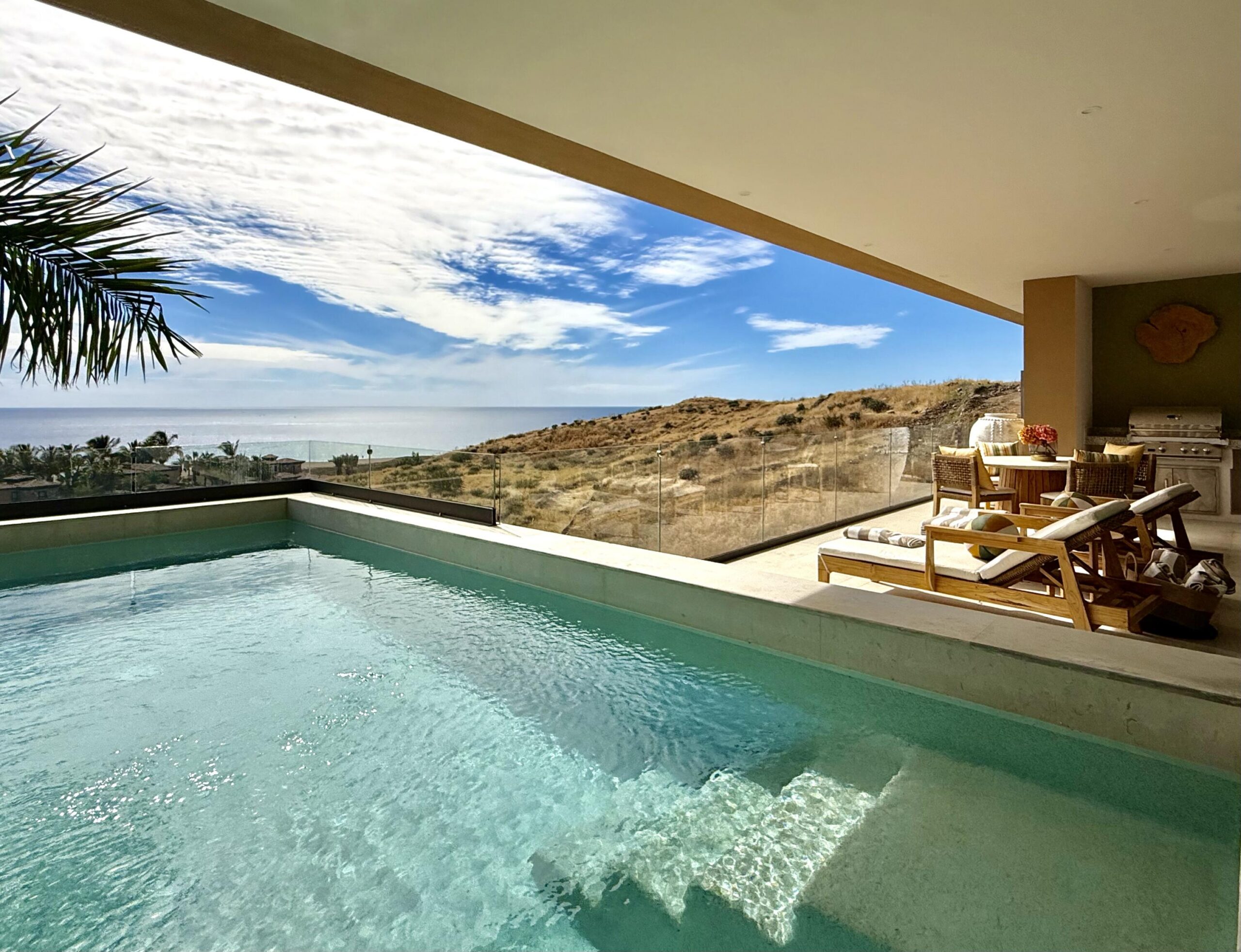 Cabo San Lucas Migaloo Designed with avant-garde Mexican architecture and infused with a boho-chic flair, Migaloo 6 is a three- story home crafted for seamless indoor-outdoor living. The top floor offers breathtaking panoramic for sale