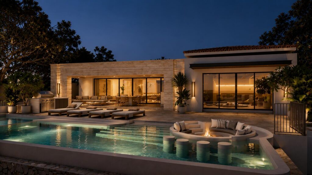 Cabo San Lucas Blue Moon Perched in Pedregal's coveted Valley of the Moon, this contemporary two-story residence captures unblockable ocean – Camino Del Pacífico L9 / Mz 2, Cabo San Lucas, BS