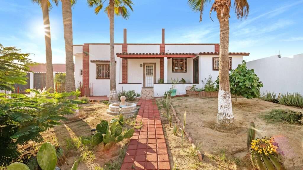 Cabo San Lucas Lomas Del Pacifico If you're looking for a home that captures true Mexican charm, this is it. This 2-bedroom, 2-bath home plus office sits on a large 804 m² lot on the Pacific side of Cabo, where you'll enjoy the cool ocean breezes and relaxed coastal living. The home features warm, traditional finishes, open living spaces, and a spacious 3-car garage—perfect for vehicles, storage, or a workshop. The generous lot offers plenty of room to expand or create your dream outdoor retreat. Located in a peaceful area just minutes from the beach and downtown Cabo San Lucas, this property is ideal as a full-time residence, vacation getaway, or investment opportunity. Experience authentic Baja living—where every sunset feels like home. – Jacarandas, Cabo San Lucas, BS